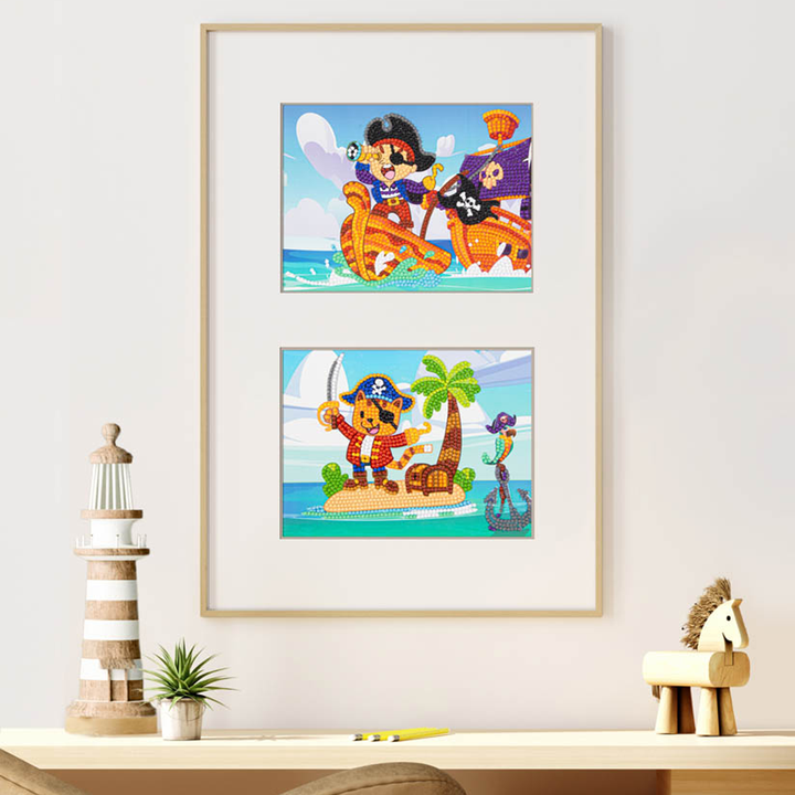Diamond Dotz DOTZIES Pirates A'Hoy! Diamond Painting - 7.8" x 5.9"