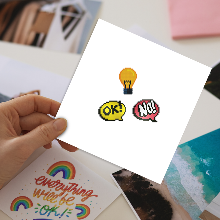 Diamond Dotz Hmmm - DOTZIES Stickers Kit