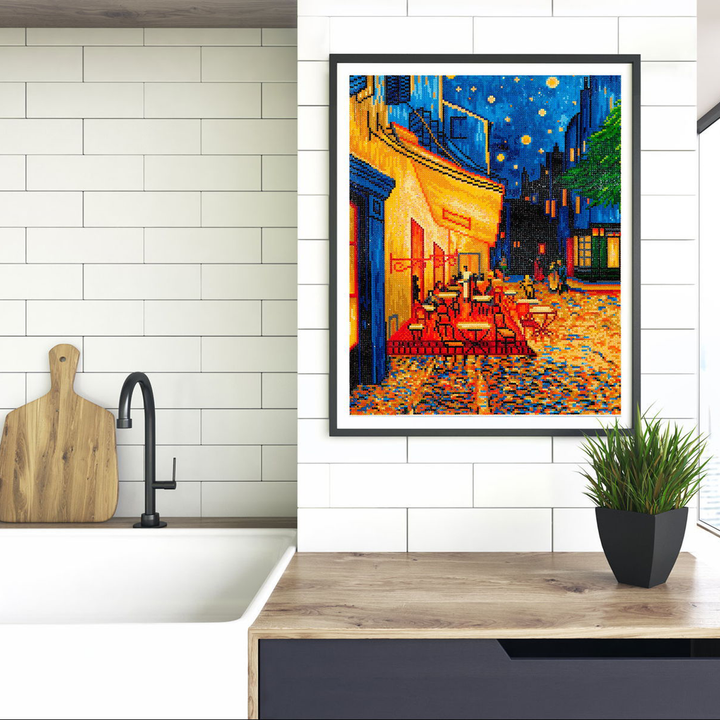 Diamond Dotz Café At Night (Van Gogh) - 20.5 x 16.5 in