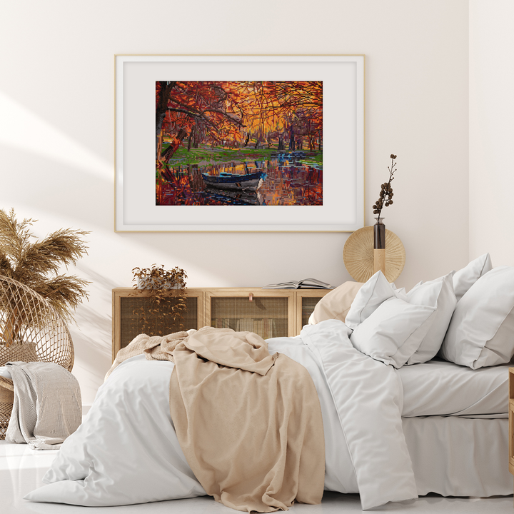 Diamond Dotz Autumn Lake - 28 x 16 in