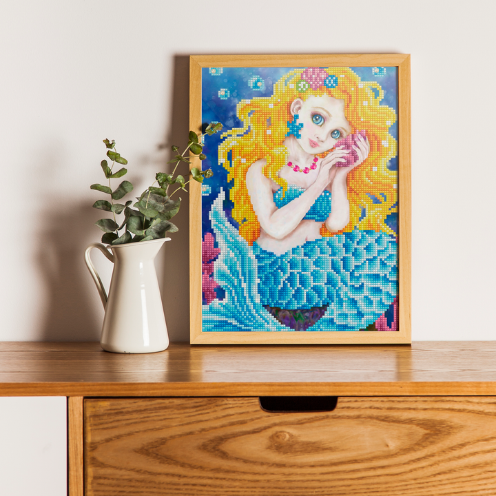 Diamond Dotz Sounds of the Sea with frame - 12.6 x 12.6 in