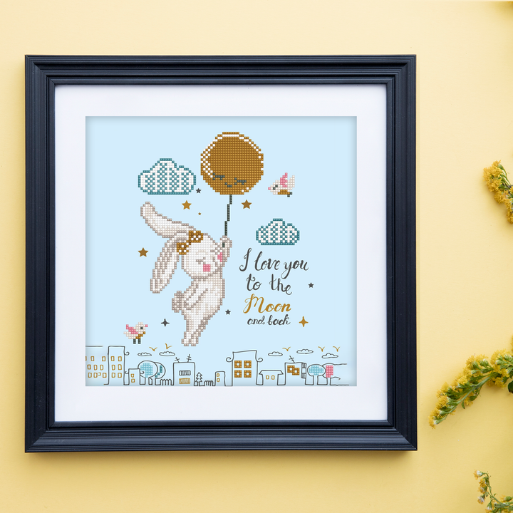 Diamond Dotz Love You to the Moon & Back - 12.6 x 12.6 in