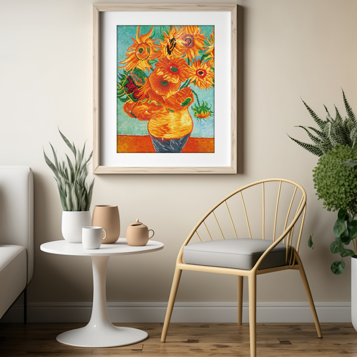 Diamond Dotz Sunflowers (Van Gogh) - 28 x 22 in