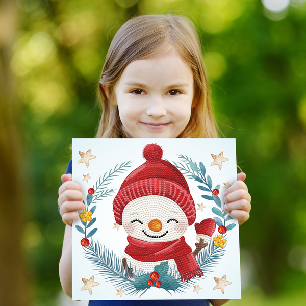 Christmas Trio Snowman | Diamond Painting Kits Kids Christmas