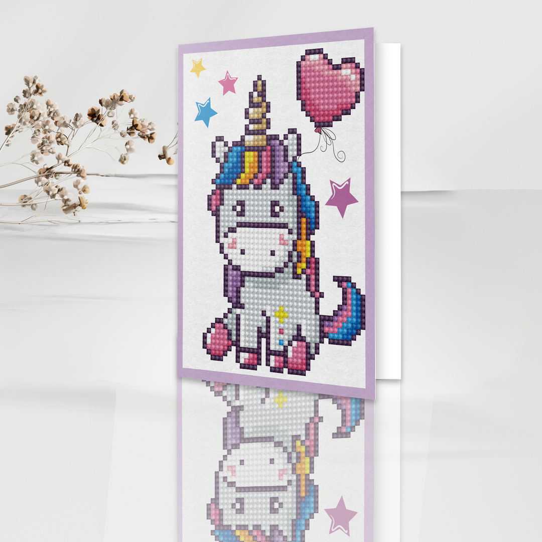 Diamond Dotz Welcome Baby - Diamond Painting Greeting Card