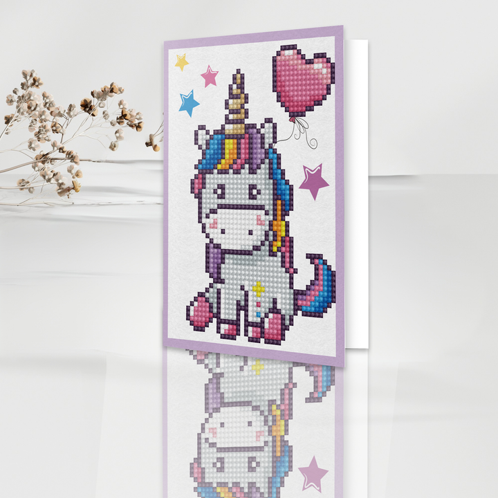Diamond Dotz Welcome Baby - Diamond Painting Greeting Card