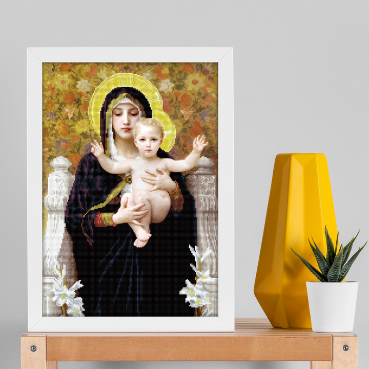 Diamond Dotz La Vierge au Lys (apres William-Adolphe Bouguereay) - 16.54 x 24.41 in