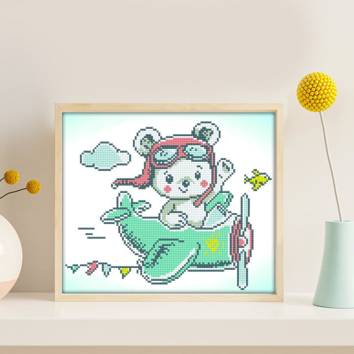 Diamond Dotz Aero Bear - 13 x 11 in