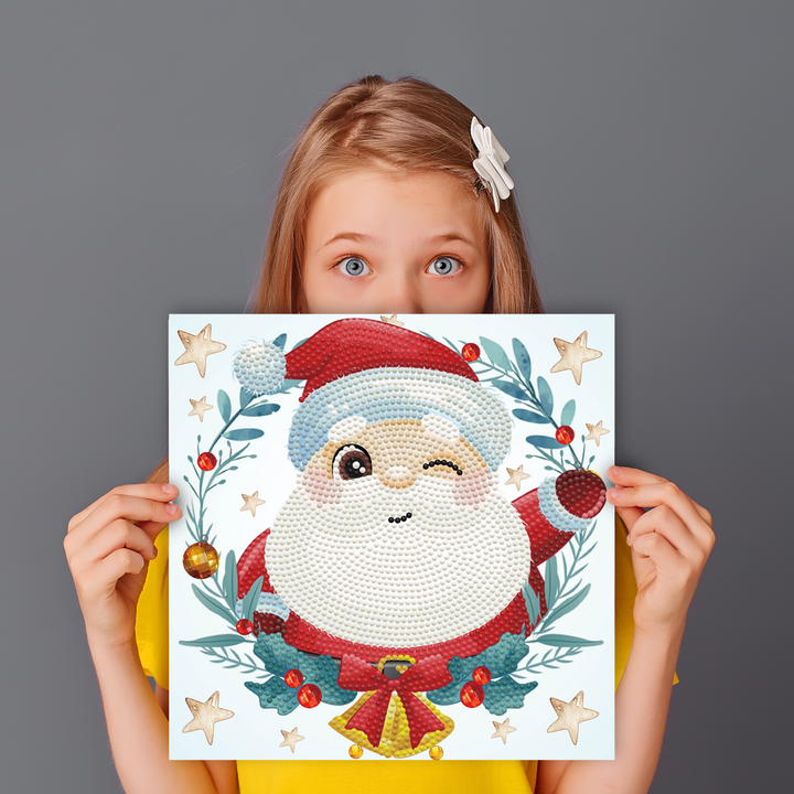 Diamond Dotz Christmas Trio Santa - 8.7 x 8.7 in