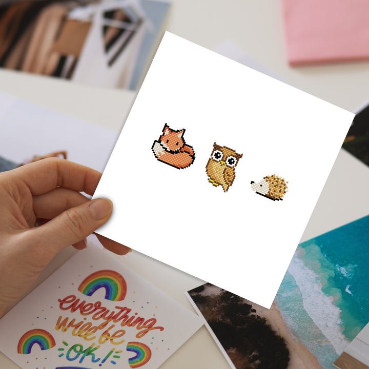 Diamond Dotz DOTZIES 3 STICKERS Multi Pack - Forest Friends