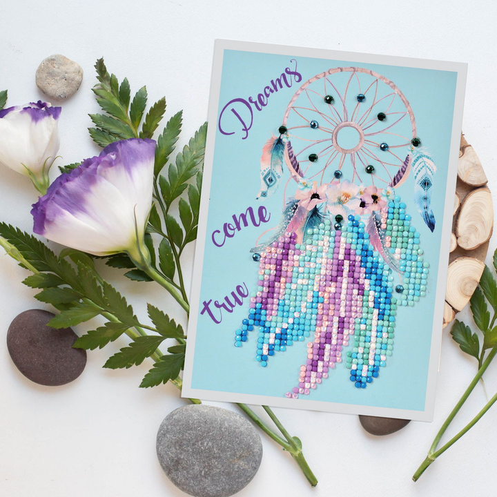 Diamond Dotz Dreams Come True - Diamond Painting Greeting Card