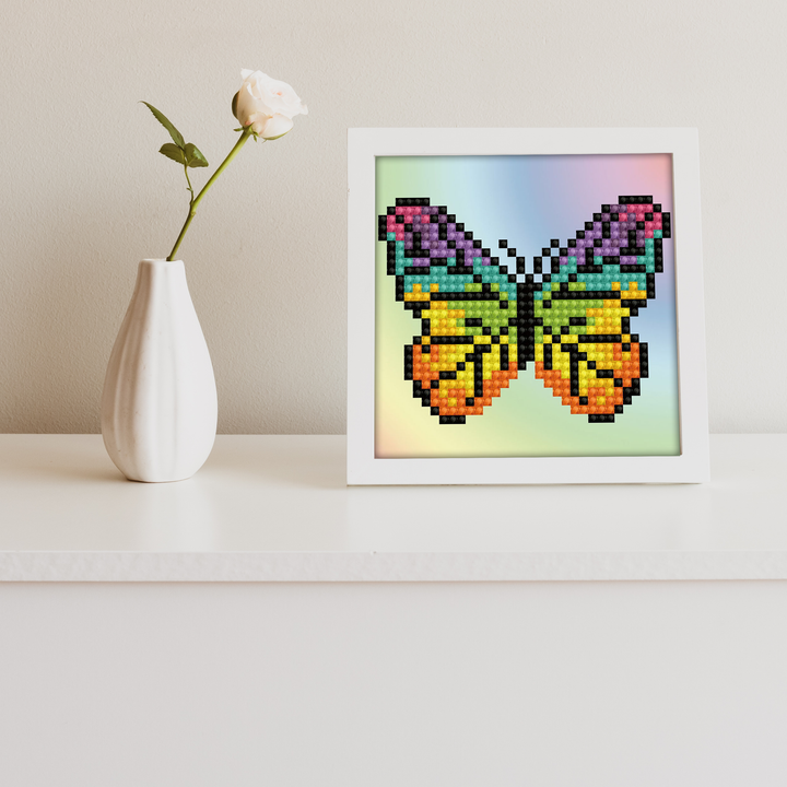 Diamond Dotz Rainbow Butterfly - Includes Frame - 9.5 x 9.5 in
