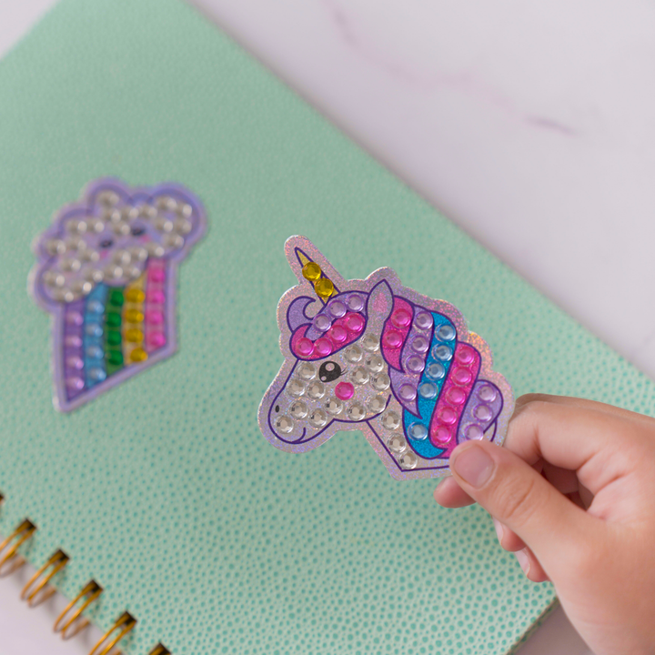 Diamond Dotz BIG DOTZ Stickers Pack 6 - Rainbow Unicorn