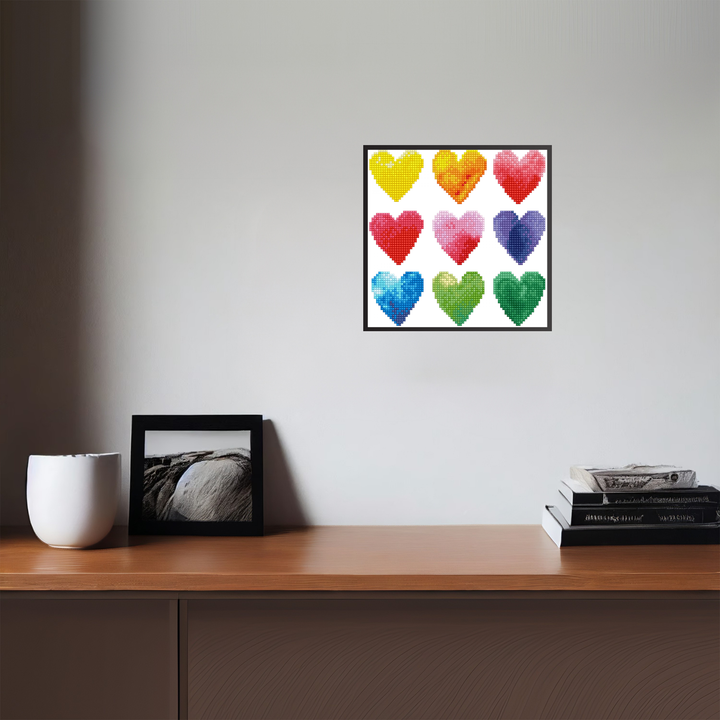 Diamond Dotz Love Rainbow - 9.1 x 9.1 in