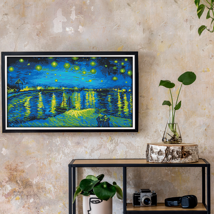 Diamond Dotz Starry Night Over the Rhone (Van Gogh) - 13.78 x 24.41 in