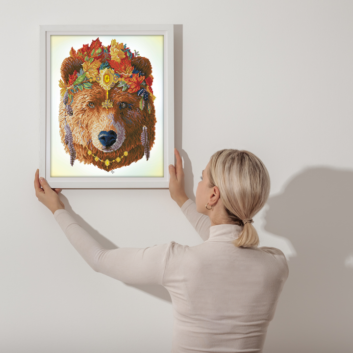 Diamond Dotz Bohemian Bear - 16.14 x 20.08 in