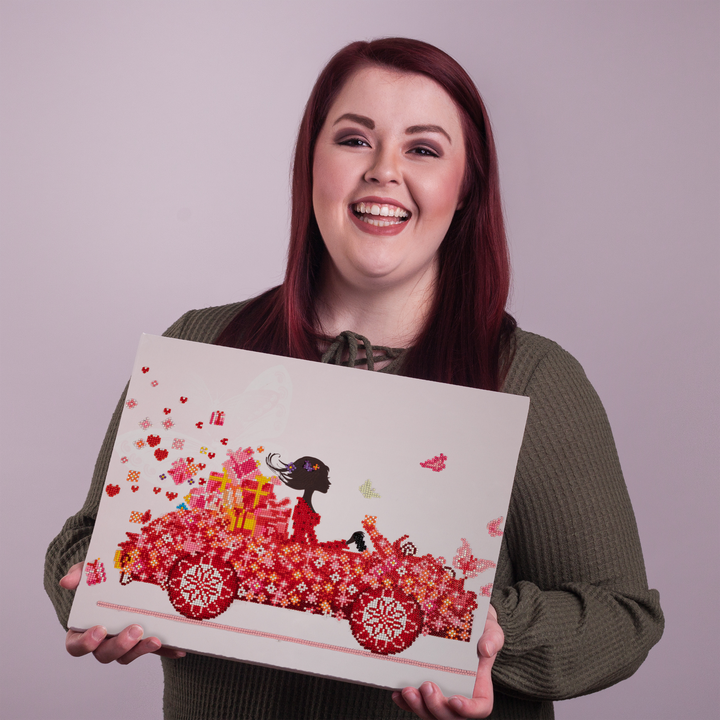 Diamond Dotz Colorful Carriage - 20 x 16 in
