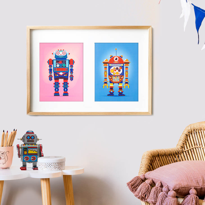 Diamond Dotz DOTZIES Robot Games 1 Diamond Painting - 5.9" x 7.8"