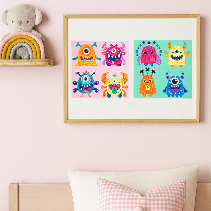 Diamond Dotz DOTZIES Tiny Monsters 2 Diamond Painting - 5.9" x 5.9"