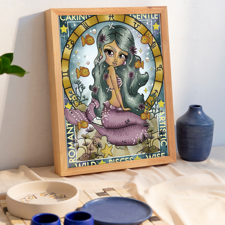 Diamond Dotz Pisces - 15.75 x 11.81 in