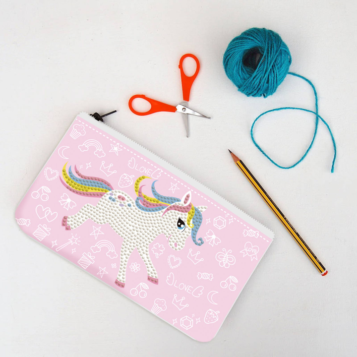Diamond Dotz Pony Frolic Zipper Pouch - 5.51 x 8.46 in