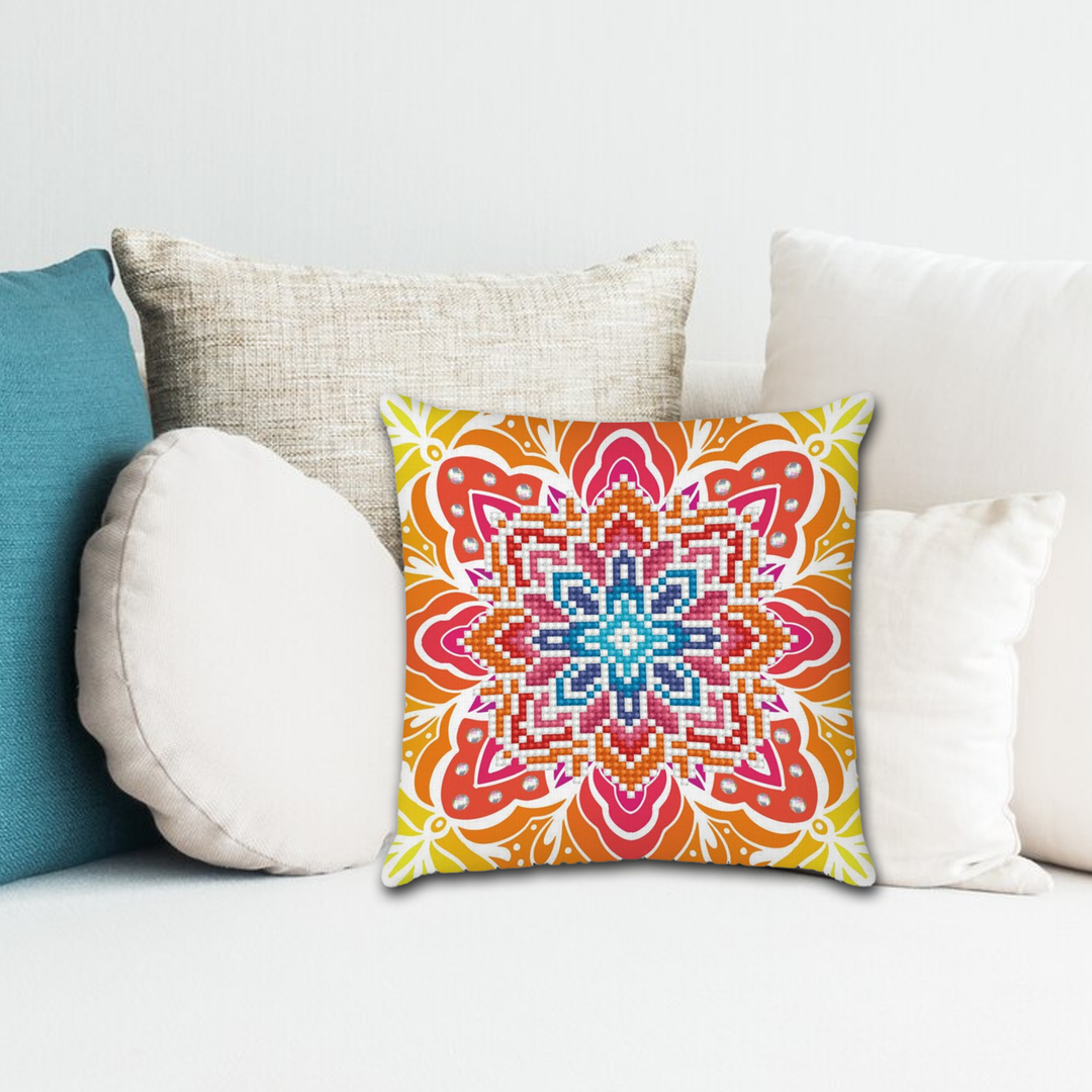 Diamond Dotz Summer Sparkle Mini Pillow - 7.1 x 7.1 in