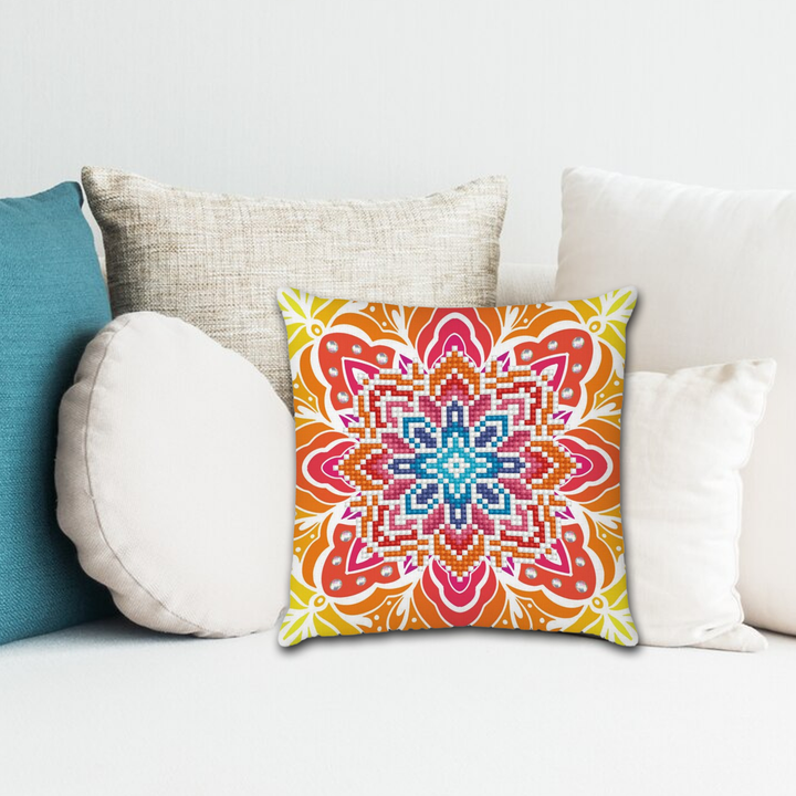 Diamond Dotz Summer Sparkle Mini Pillow - 7.1 x 7.1 in