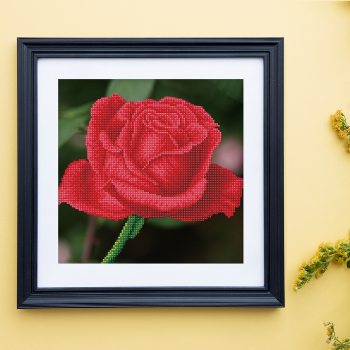Diamond Dotz Rose Bud - 12 x 12 in