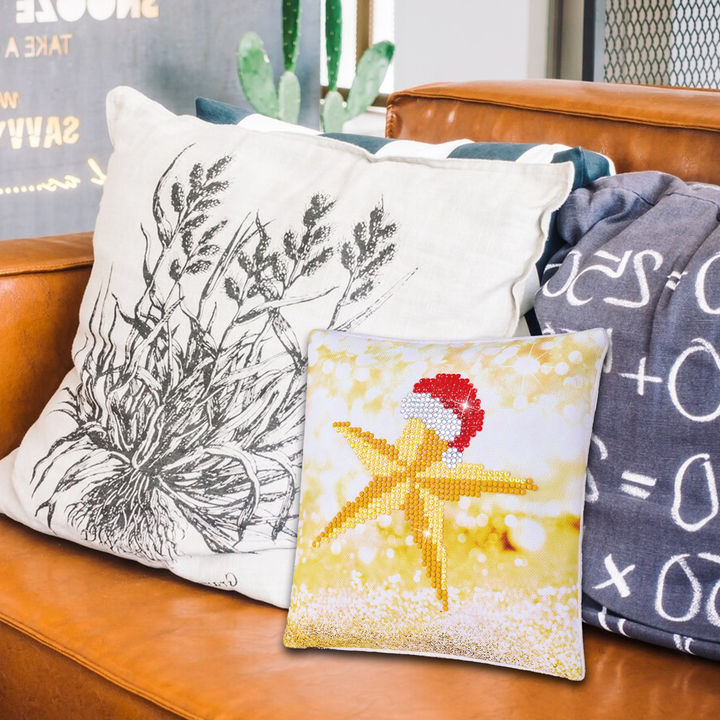 Diamond Dotz Christmas Star Pillow - 7 x 7 in