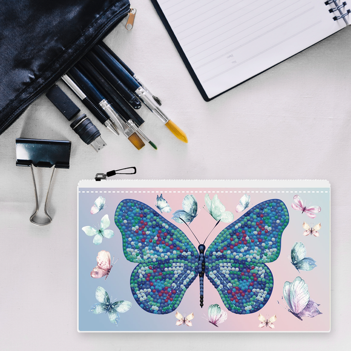 Diamond Dotz Butterfly Days Zipper Pouch - 5.51 x 8.46 in