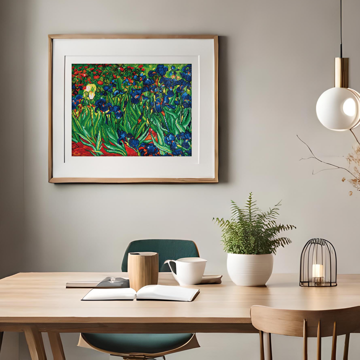 Diamond Dotz Irises (Van Gogh) - 22 x 28 in