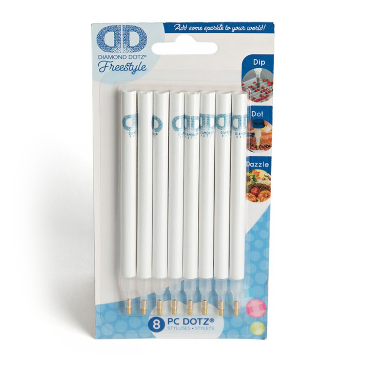 Diamond Dotz Bulk Pack - White Styluses (8 Pack)
