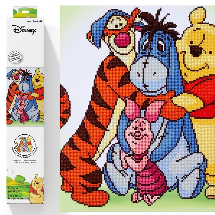 Diamond Dotz Pooh & Friends - 18.5 x 16.5 in