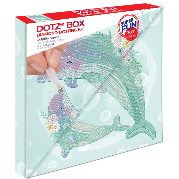 Diamond Dotz Dolphin Dance - 15.7 x 19.7 in