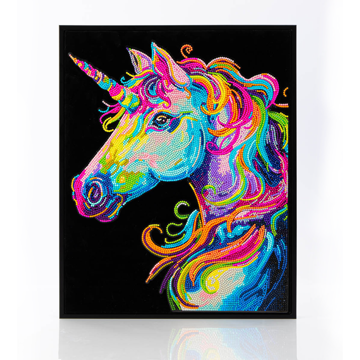 Diamond Dotz Neon Flock Unicorn - 14.0" x 18.0"