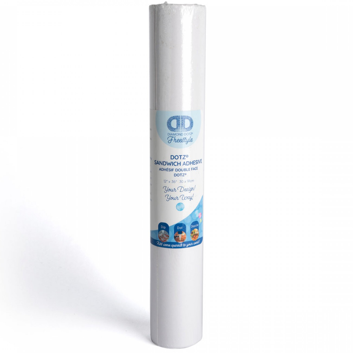 Diamond Dotz Sandwich Adhesive Roll - 12 x 36 in
