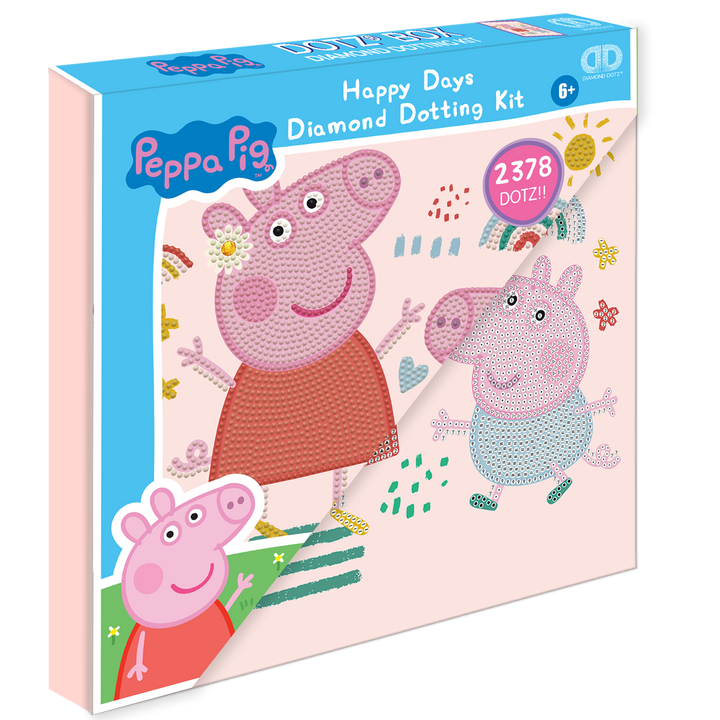 Diamond Dotz Peppa Pig Happy Days - 11 x 11 in