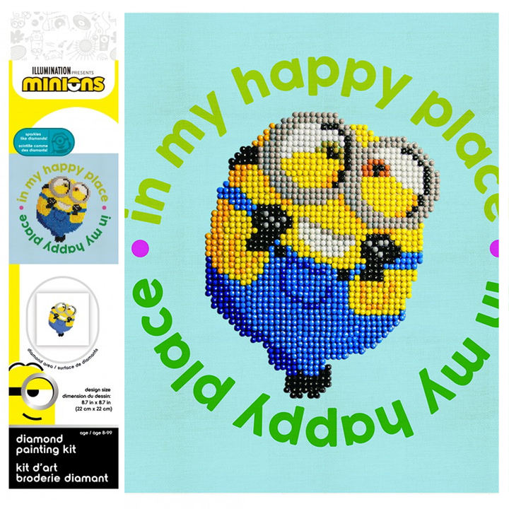 Diamond Dotz Happy Minion - 8.7 x 8.7 in