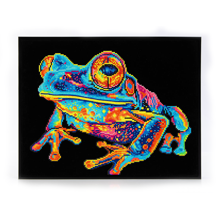 Diamond Dotz Neon Flock Tree Frog - 18.0" x 14.0"