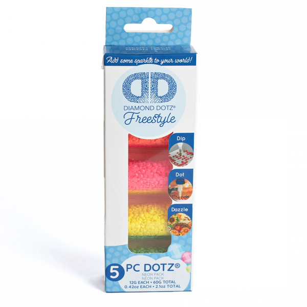 Sampler Pack – Neon | Diamond Painting Beads Gems | Diamond Dotz