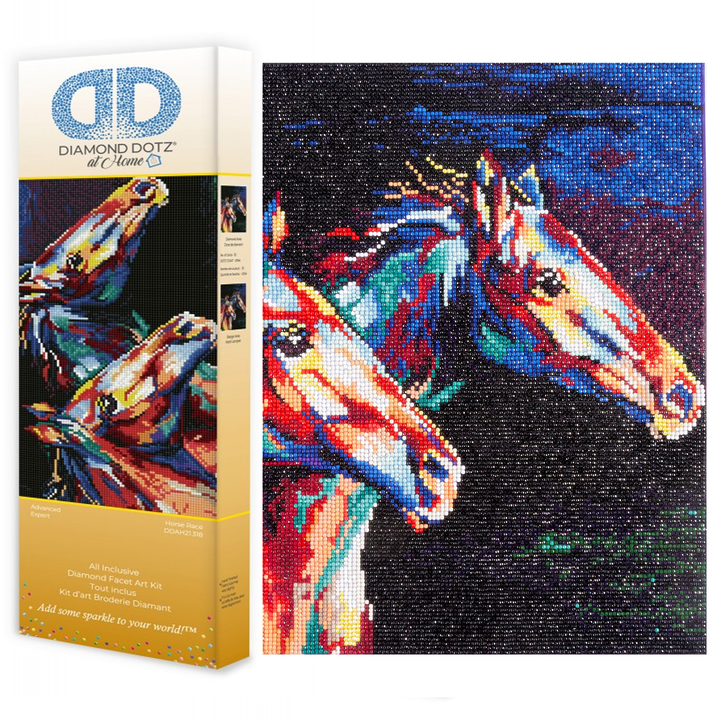 Diamond Dotz Horse Race - 20.87 x 14.57 in
