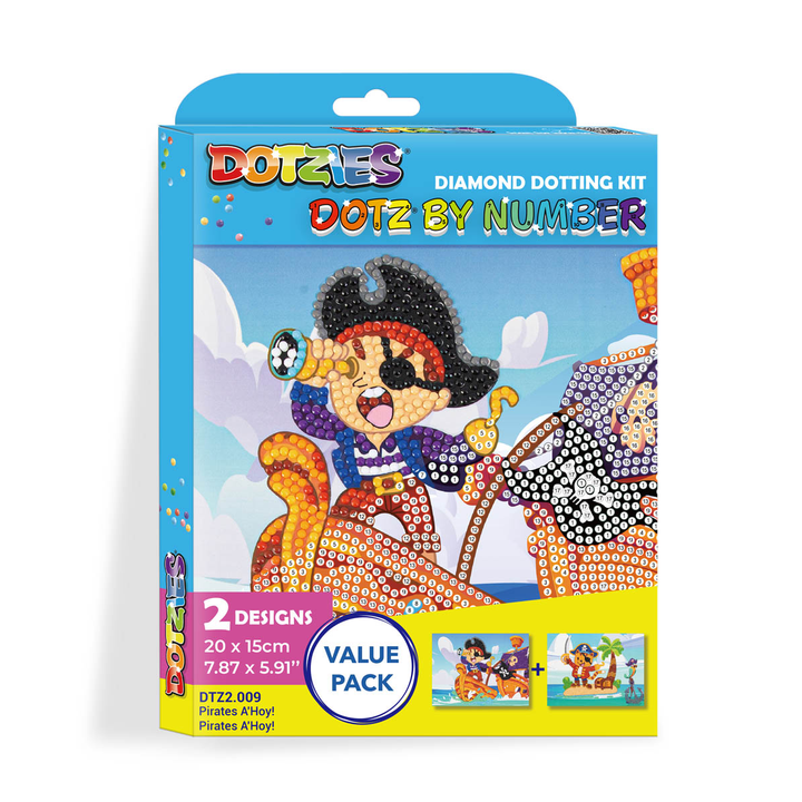 Diamond Dotz DOTZIES Pirates A'Hoy! Diamond Painting - 7.8" x 5.9"