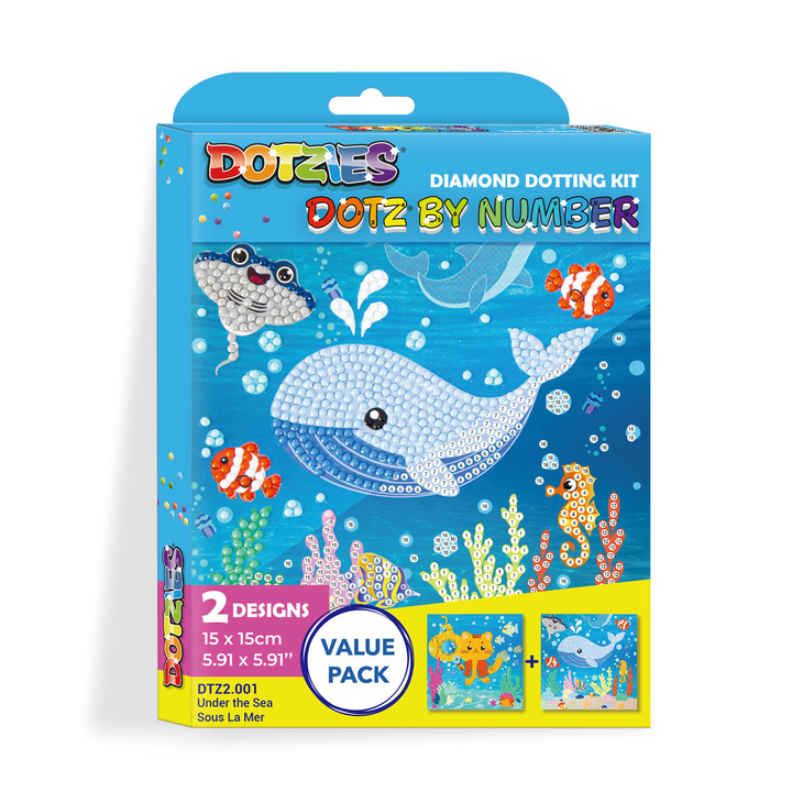 Diamond Dotz DOTZIES Under the Sea Diamond Painting - 5.9" x 5.9"