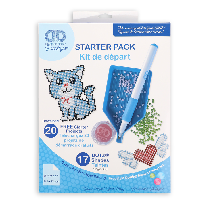 Diamond Dotz Designer Dotz Starter Kit - Complete Diamond Painting Tools and Accessories Set