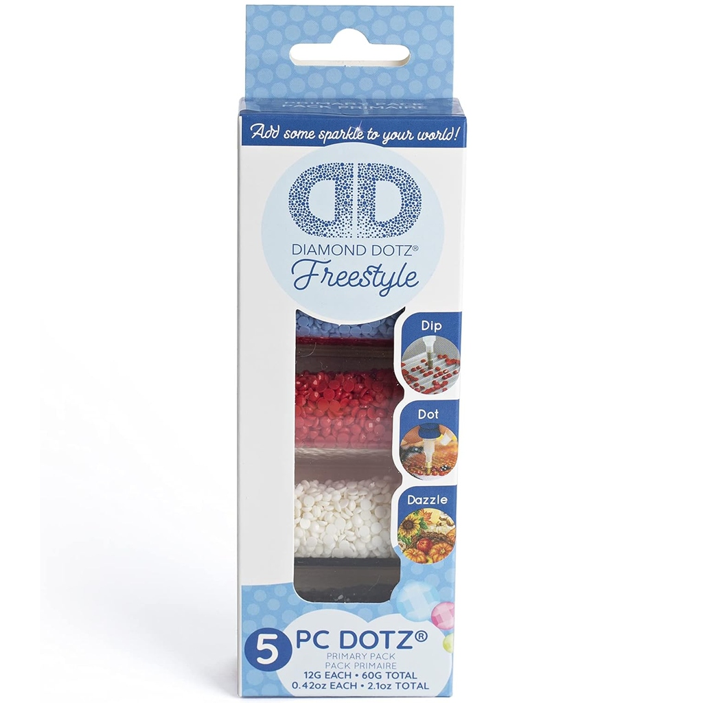 Sampler Pack – Primary | Diamond Painting Beads Gems | Diamond