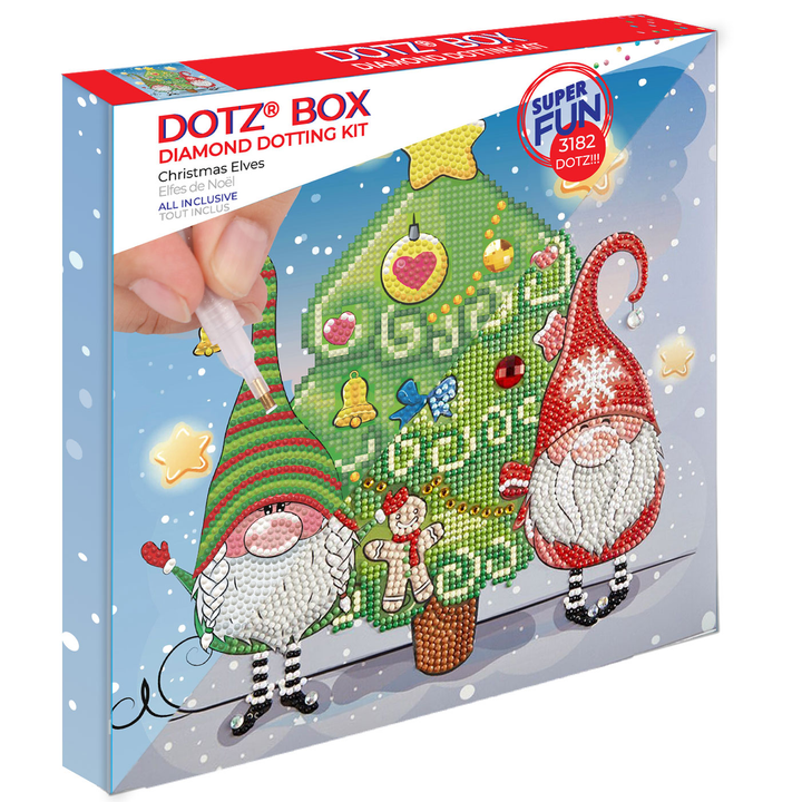 Diamond Dotz Christmas Elves - 11 x 11 in