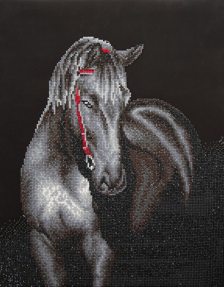 Diamond Dotz Midnight Stallion - 16.5 x 20.9 in
