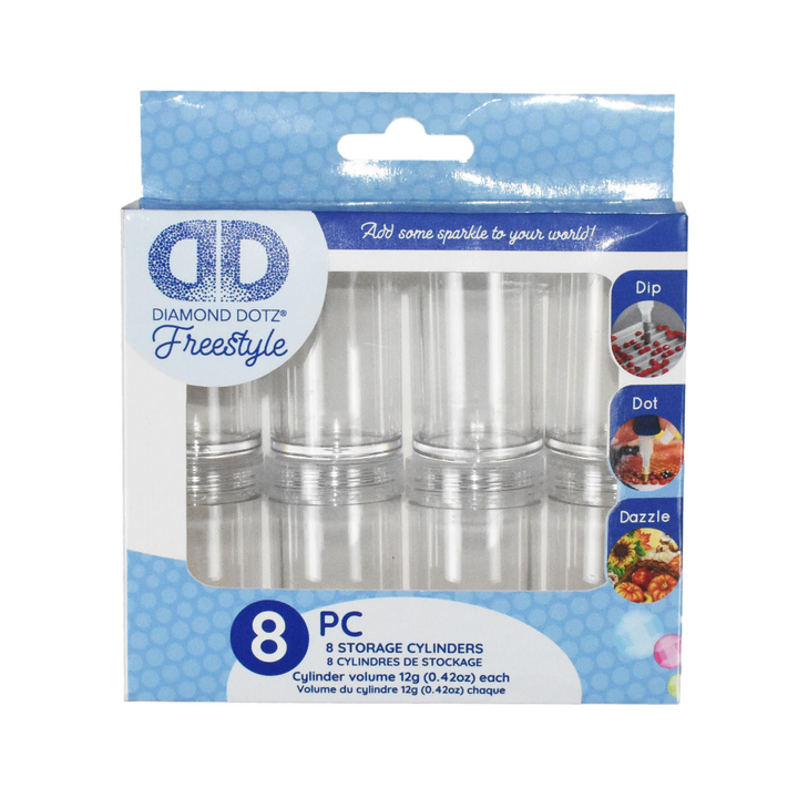 Diamond Dotz Freestyle Empty Cylinders 8 Pack