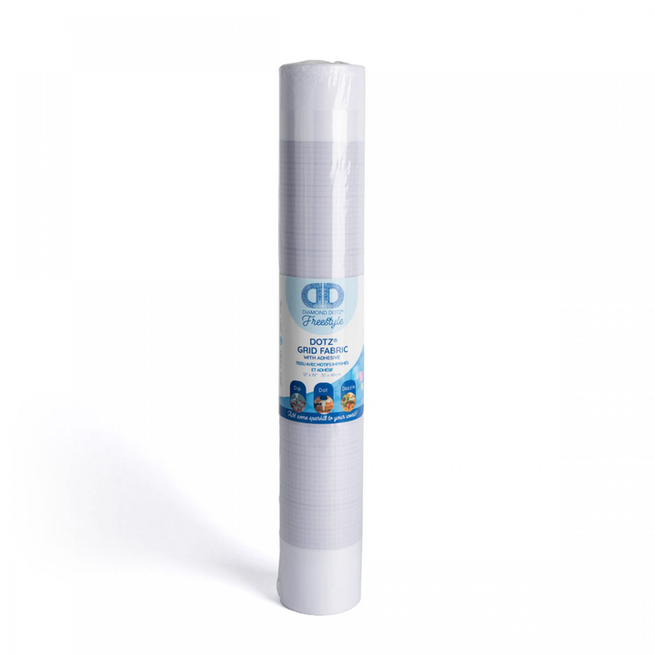 Diamond Dotz Fabric Roll - Grid With Adhesive 12 x 19 in