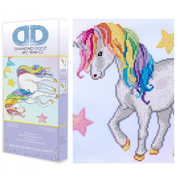 Diamond Dotz Unicorn Carnival - 19.3 x 15.4 in